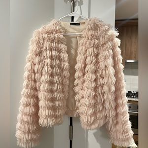 Pink ruffle jacket